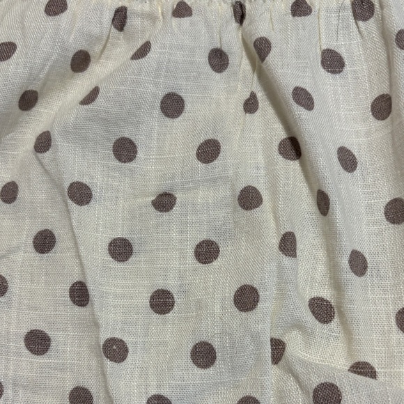 Monteau White Polka Dot Peplum Tank Top - Picture 3 of 4
